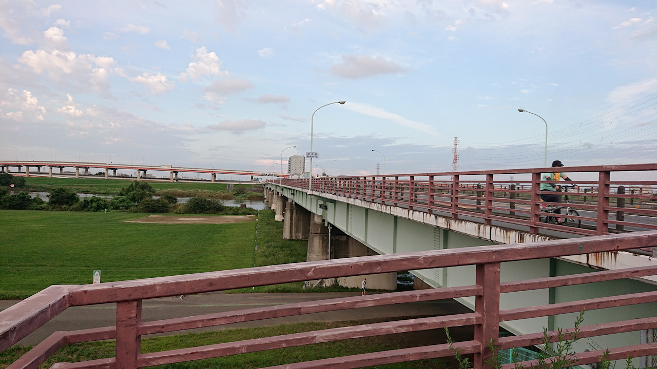 荒川サイクリングロード 右岸 鹿浜橋
