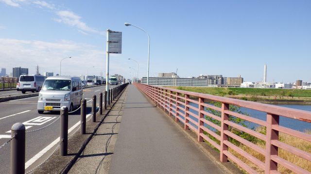 荒川サイクリングロード　サイクリング　鹿浜橋