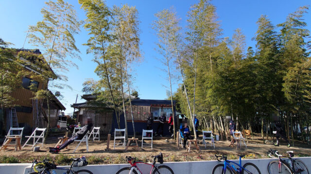 クラブの人を誘って江戸サイを走ってきました　　竹林カフェ