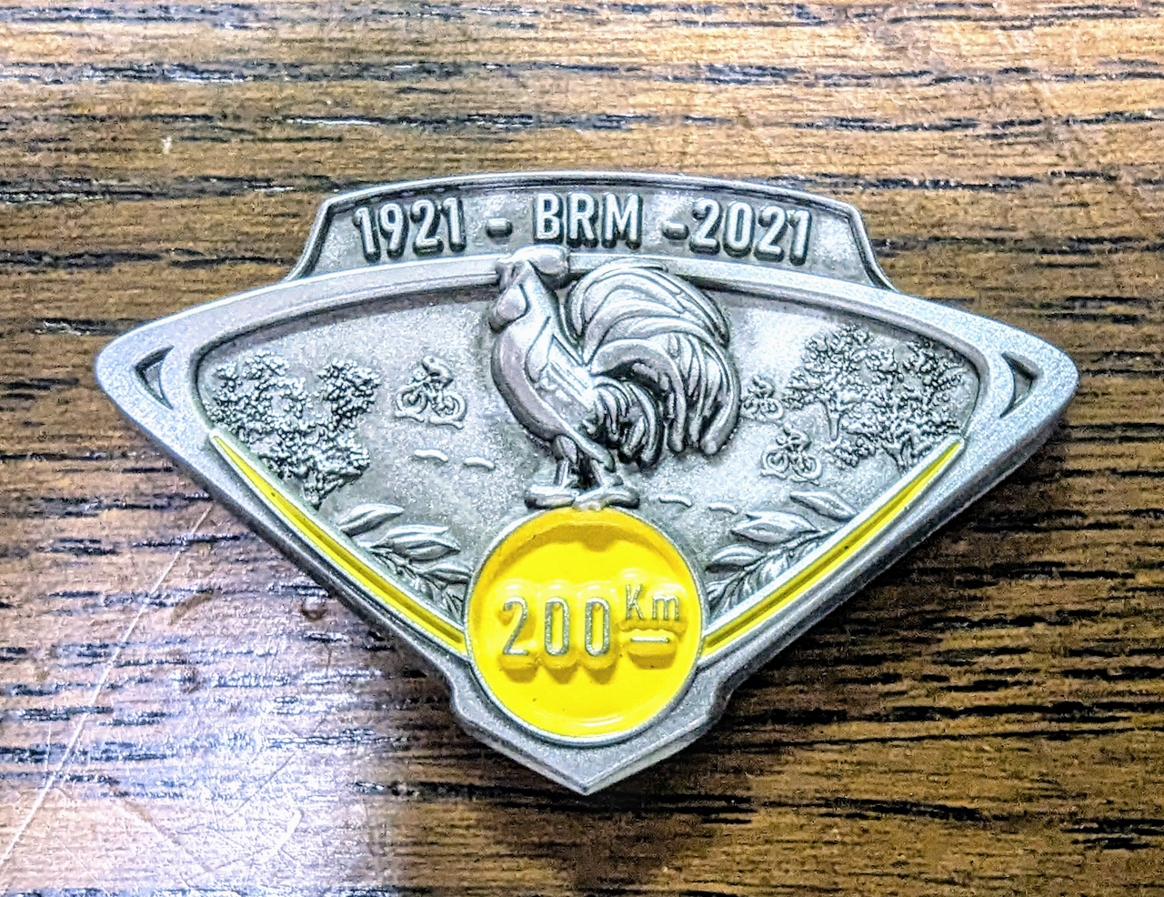 100周年記念ブルベ（200km）のメダルが到着！