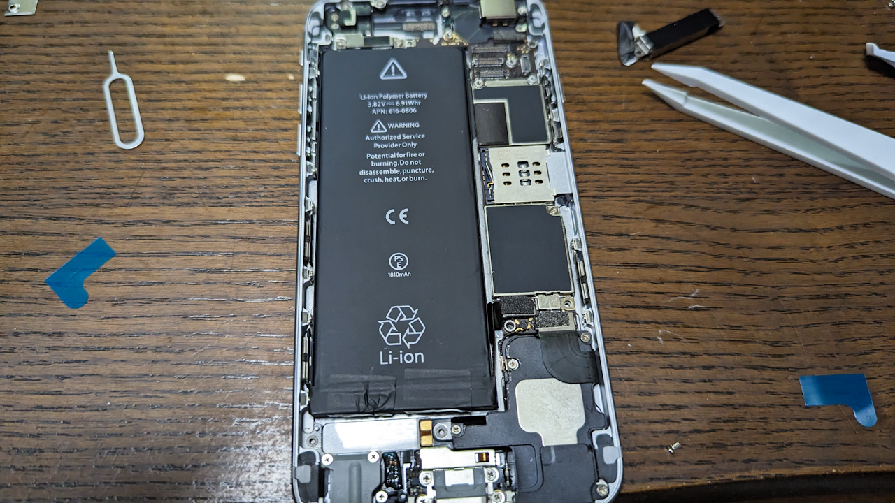 iPhone6のバッテリーを交換してみました