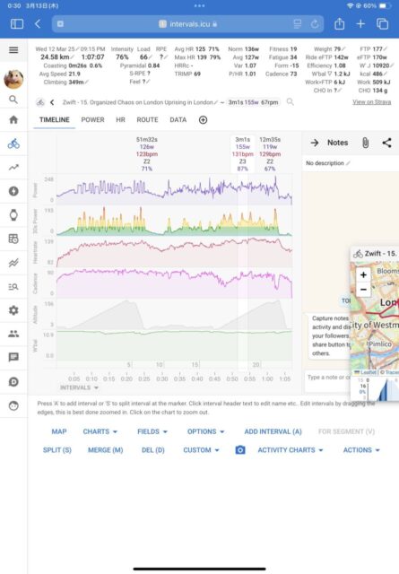 Zwiftの「Route Chaser : Zwift Games」イベントと完了