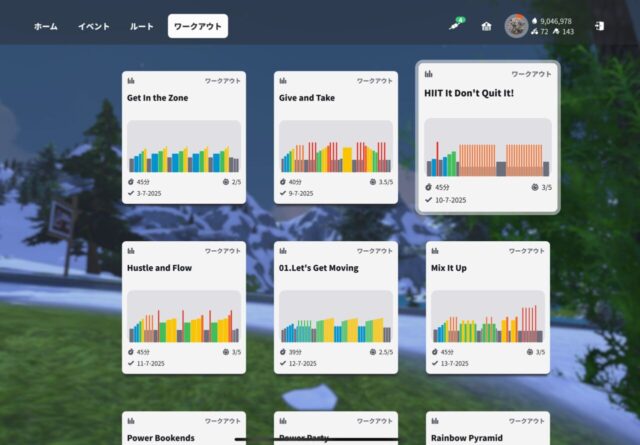 ZWIFTのFitness Jumpstartワークアウトコレクションが終わりました