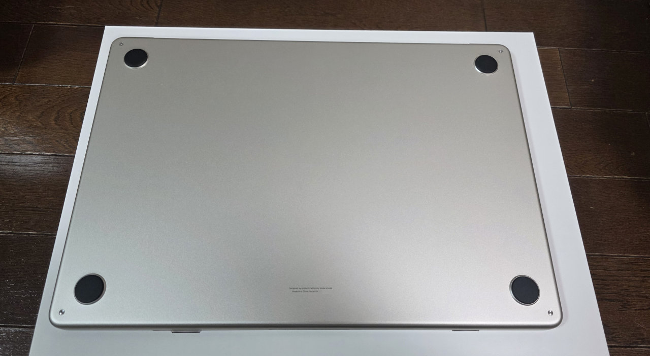 MacBook Air M5到着したので開封しました