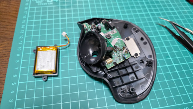 Logicool MX ERGOのボタンを消音化してみた