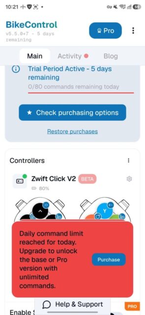 ￼BikeControlアプリを使ってみました
