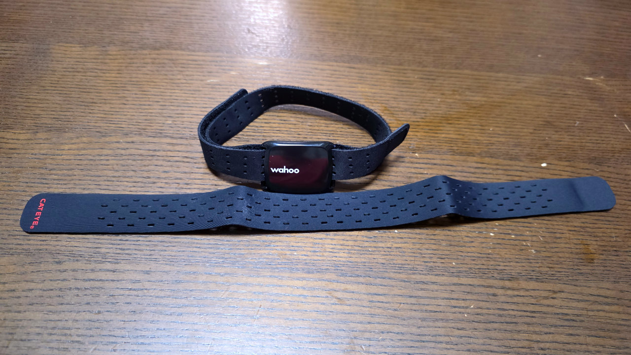 Wahoo Tickr FitにCATEYEのバンドをつけてみました