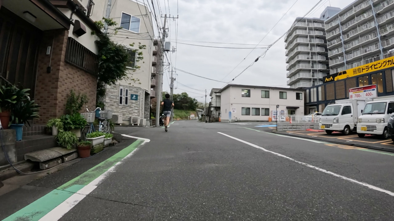 荒サイで水たまりライド
